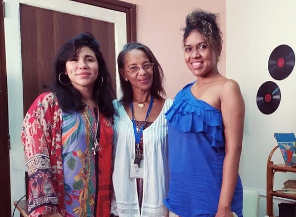 Con Ivette Letusé en Radio Cadena Habana