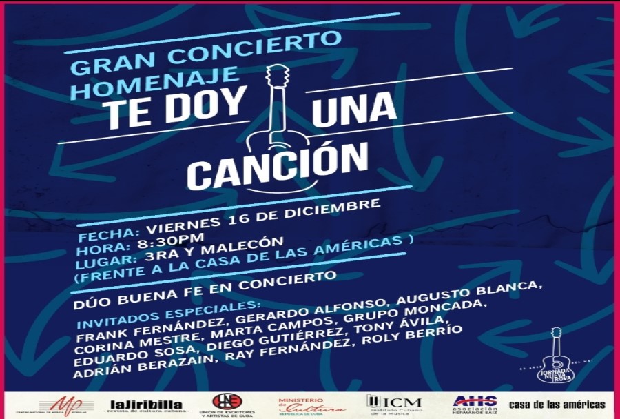 Anuncian concierto por los 50 años del Movimiento de la Nueva Trova cubana