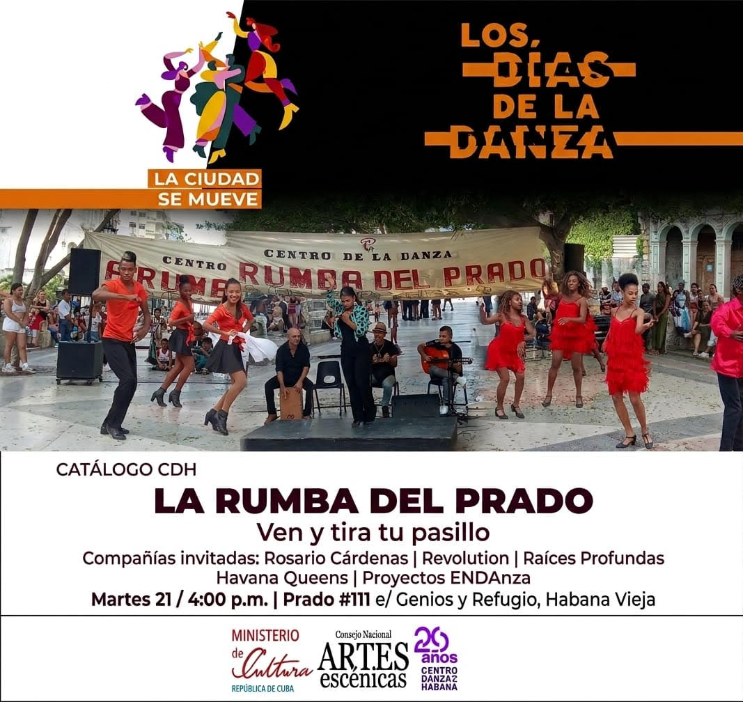 Regresa la Rumba del Prado en la jornada inaugural de Los Días de la Danza