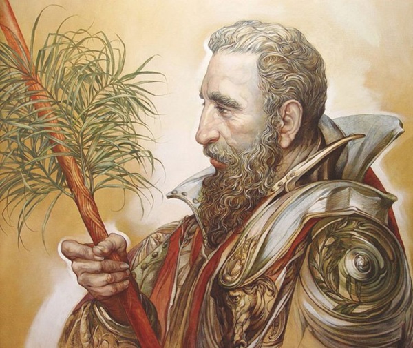 Fidel visto por Cosme Proenza. Tomada de Pinterest